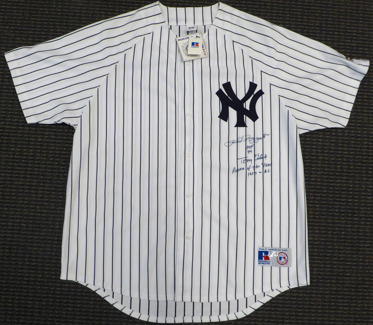 Tony Kubek ROY '57 Signed New York Yankees Majestic MLB Jersey