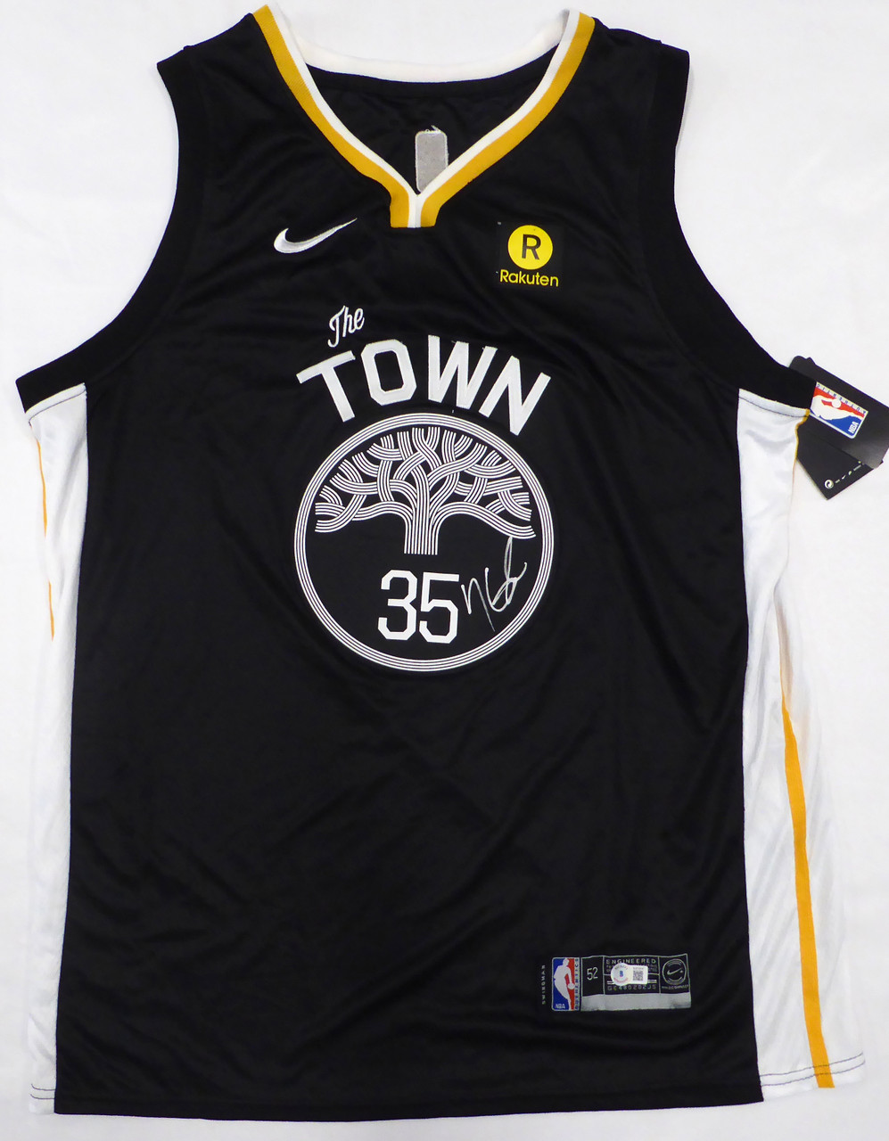 Golden State Warriors Stephen Curry Autographed Yellow Nike Swingman Jersey  Size 52 Beckett BAS QR Stock #215828