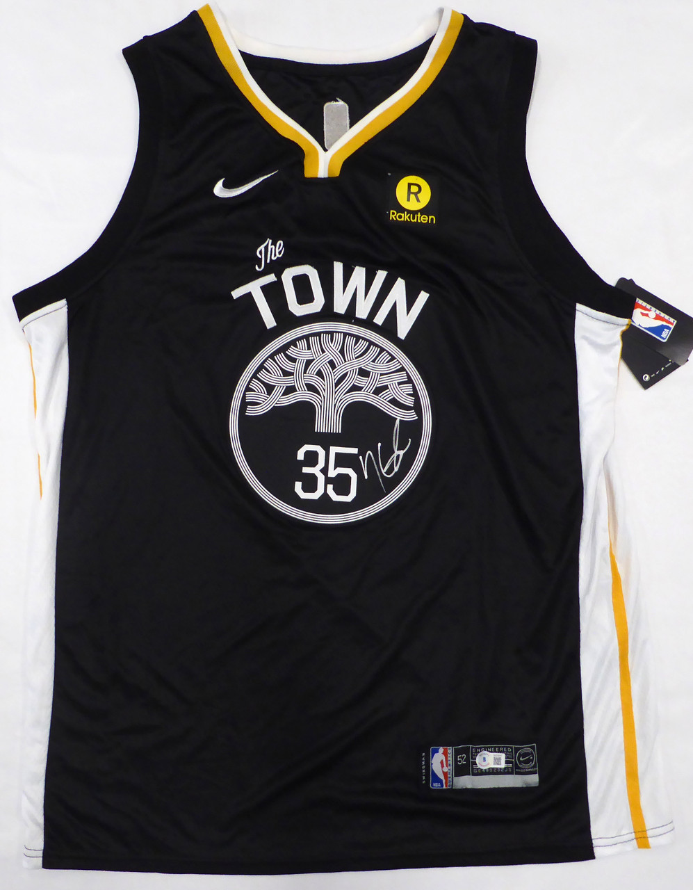 Kevin Durant Signed LE Golden State Warriors Nike Jersey Inscribed  Back2Back (Panini COA)