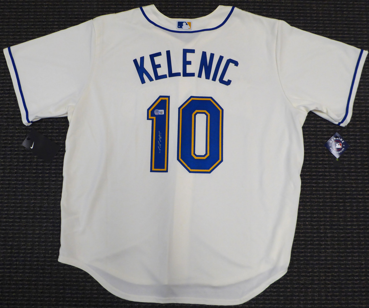 Jarred Kelenic Signed Seattle Mariners Custom Style Jersey (JSA Holo) –