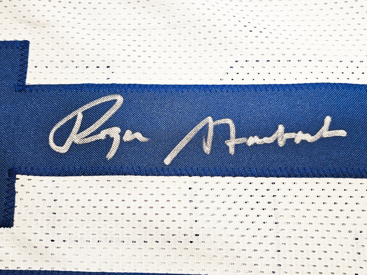 Dallas Cowboys Roger Staubach Autographed Royal Blue Jersey Beckett BAS  Witness