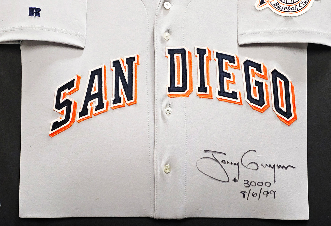 San Diego Padres Tony Gwynn Autographed Framed White Pinstripes Russell  Jersey UDA Holo & Beckett BAS #AB93862 - Mill Creek Sports