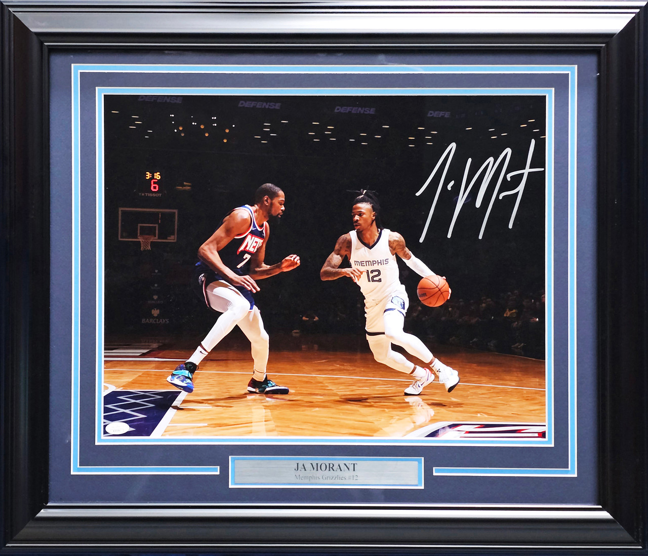 Ja Morant Autographed Memphis Grizzlies Nike Swingman Basketball