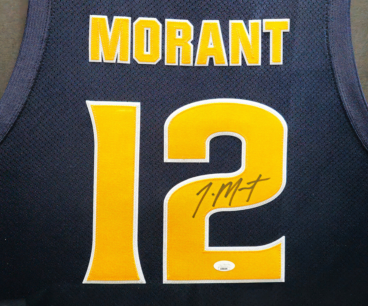 Murray State Racers Ja Morant Autographed Framed Blue Retro Brand ...