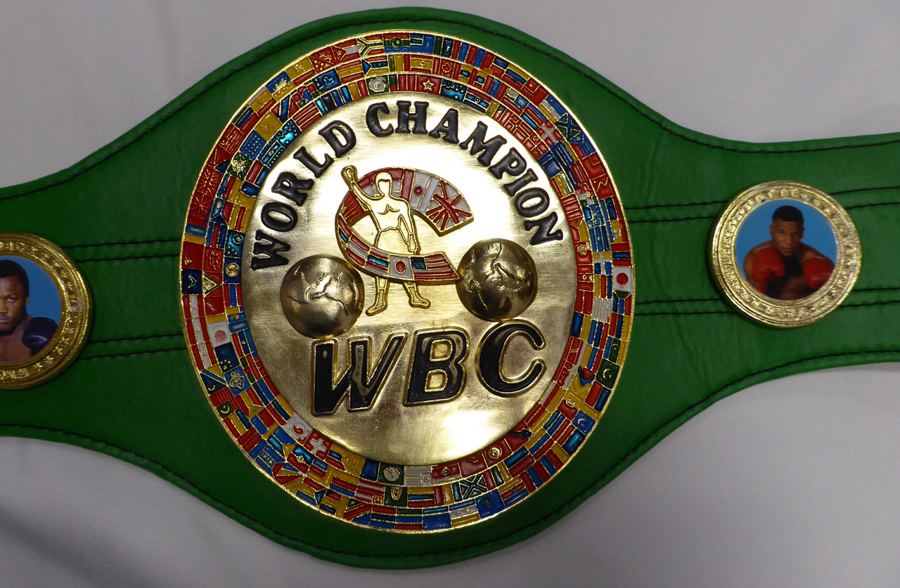 Mike Tyson Autographed Green WBC World Championship Belt Beckett BAS QR  #BJ04148