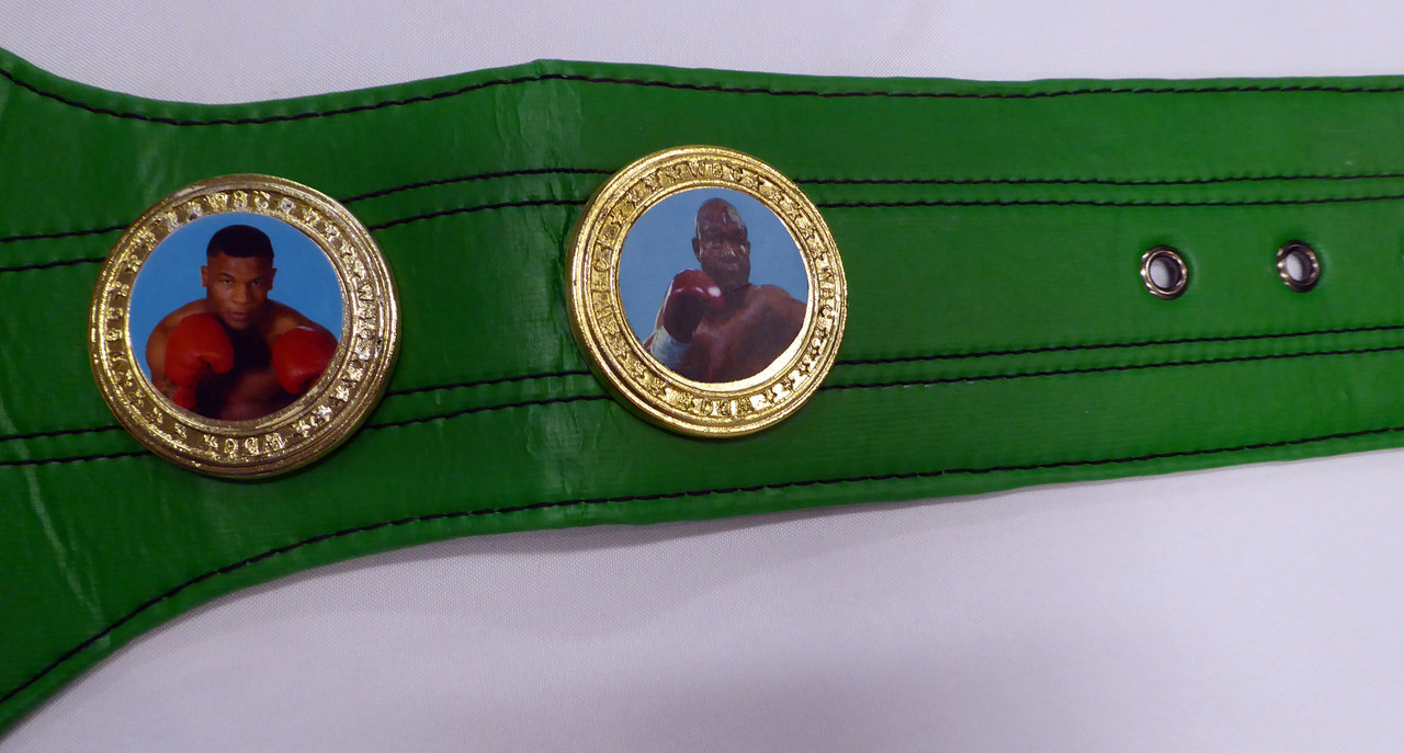 Mike Tyson Autographed Green WBC World Championship Belt Beckett BAS QR  #BJ04148