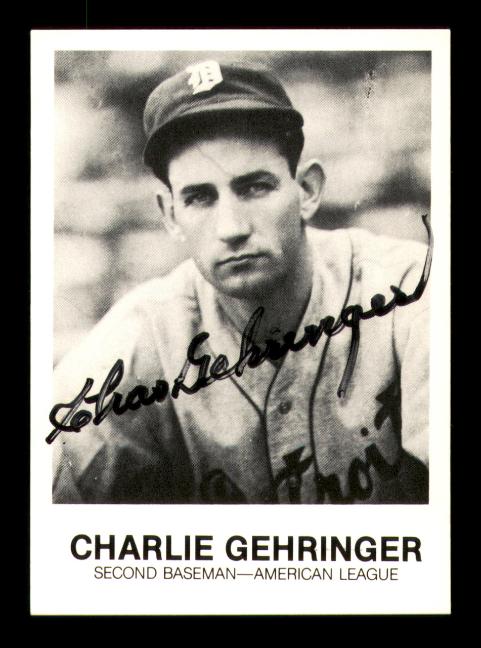 Charlie Gehringer baseball card (Detroit Tigers Hall of Fame