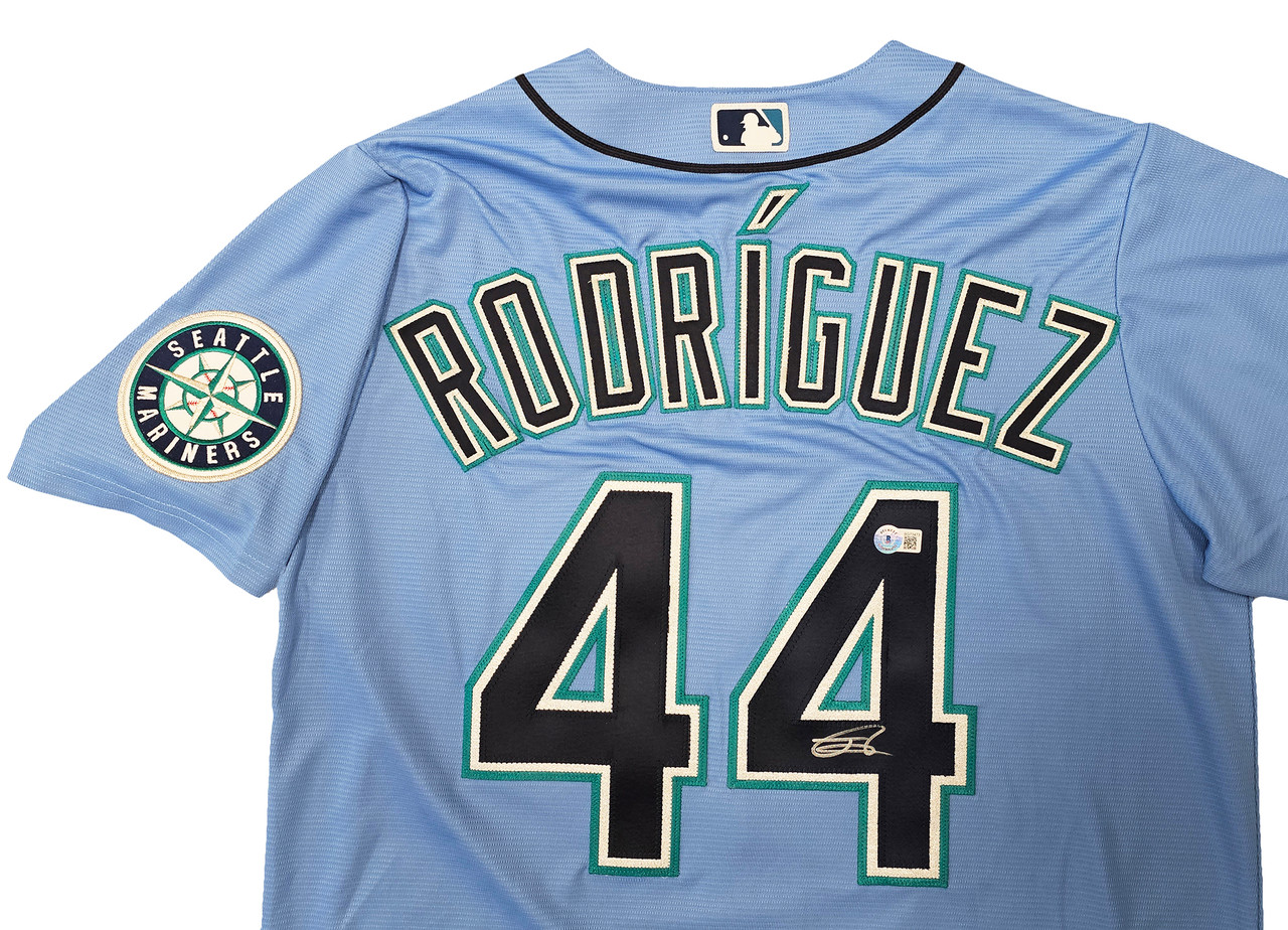 Seattle Mariners Julio Rodriguez Autographed Light Blue Nike