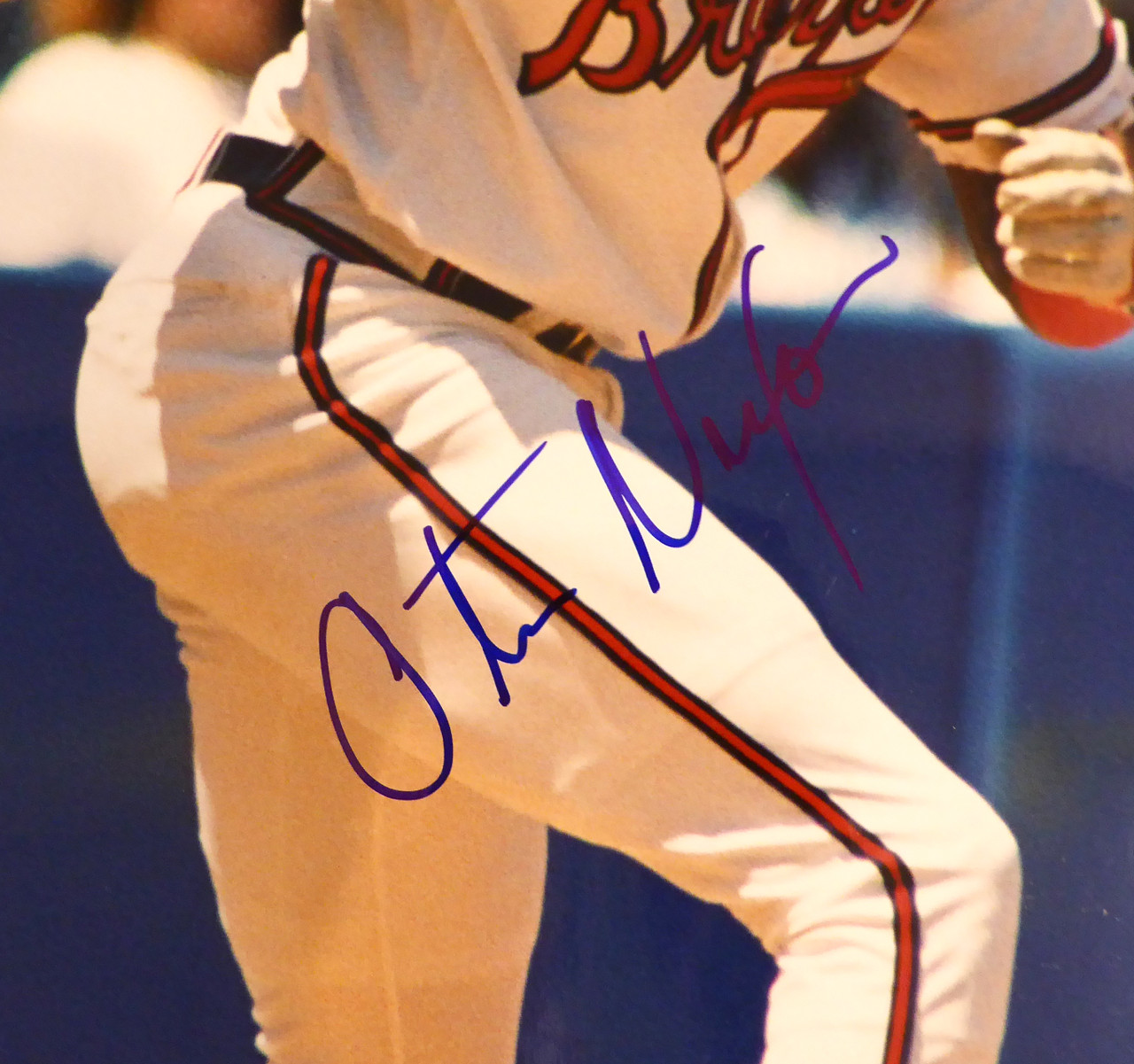 Otis Nixon Autographed 16x20 Photo Atlanta Braves SKU #214225 - Mill Creek  Sports