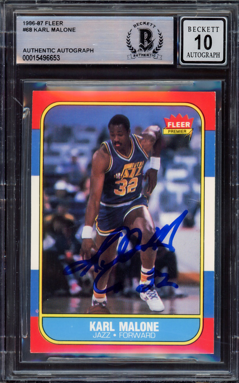 その他 fleer86 87 karl malone rc!!  mint Amazon.com: PSA Mint 8 1986 Fleer Karl Malone Rookie Card