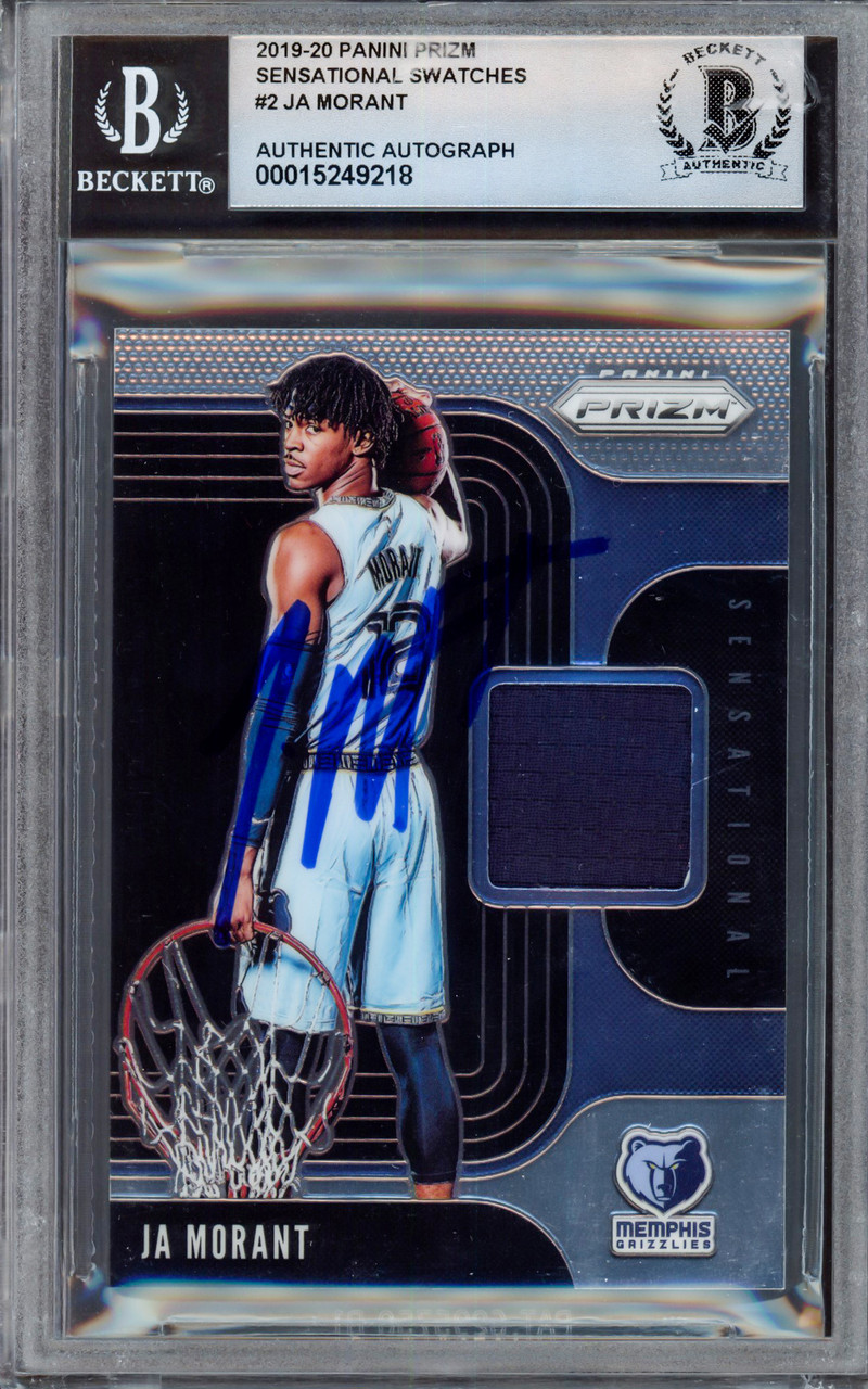  2019 Panini Prizm Ja Morant Rookie Game Worn Jersey