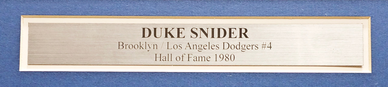Brooklyn Dodgers Duke Snider Autographed Framed Blue Jersey PSA/DNA #T65305