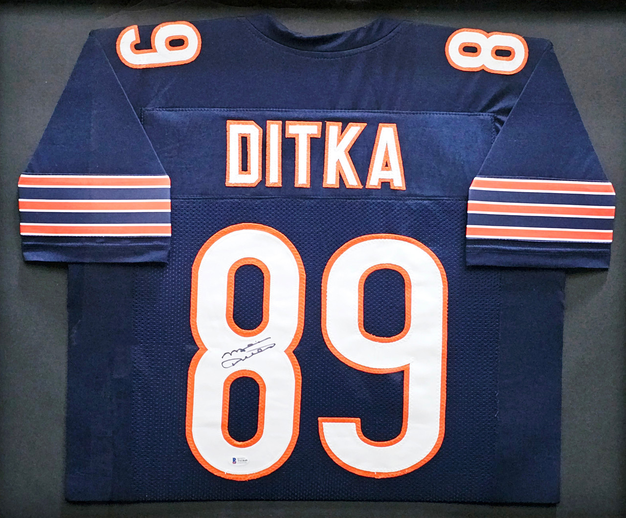 Chicago Bears Mike Ditka Autographed Framed Blue Jersey Beckett BAS Stock  #214101 - Mill Creek Sports