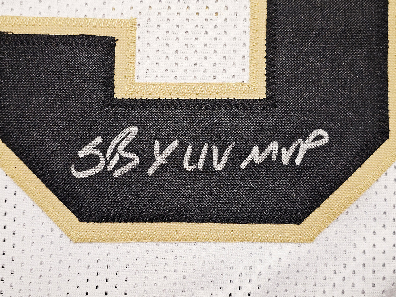 New Orleans Saints Drew Brees Autographed Black Jersey SB XLIV MVP  Beckett BAS Witness Stock #216829