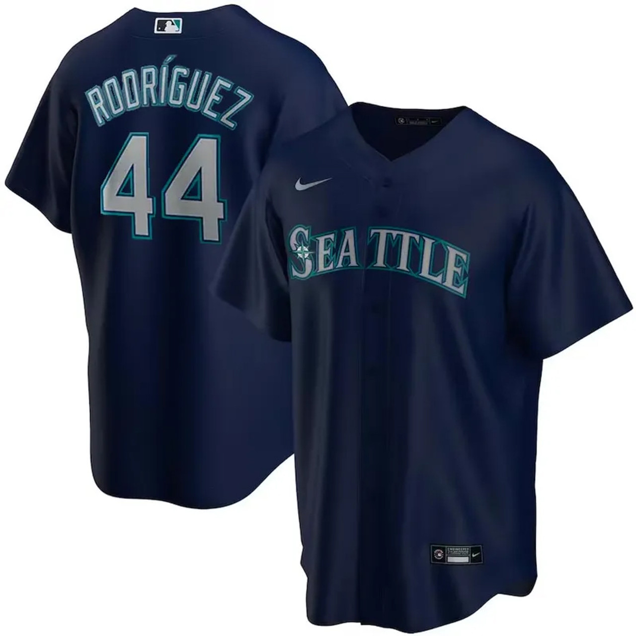 Seattle Mariners Julio Rodriguez Blue Nike Jersey Size XL