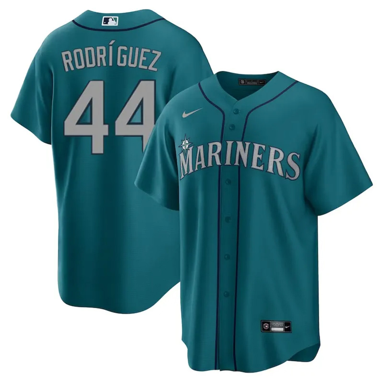 Seattle Mariners Julio Rodriguez Teal Nike Jersey Size L Stock #215377 -  Mill Creek Sports