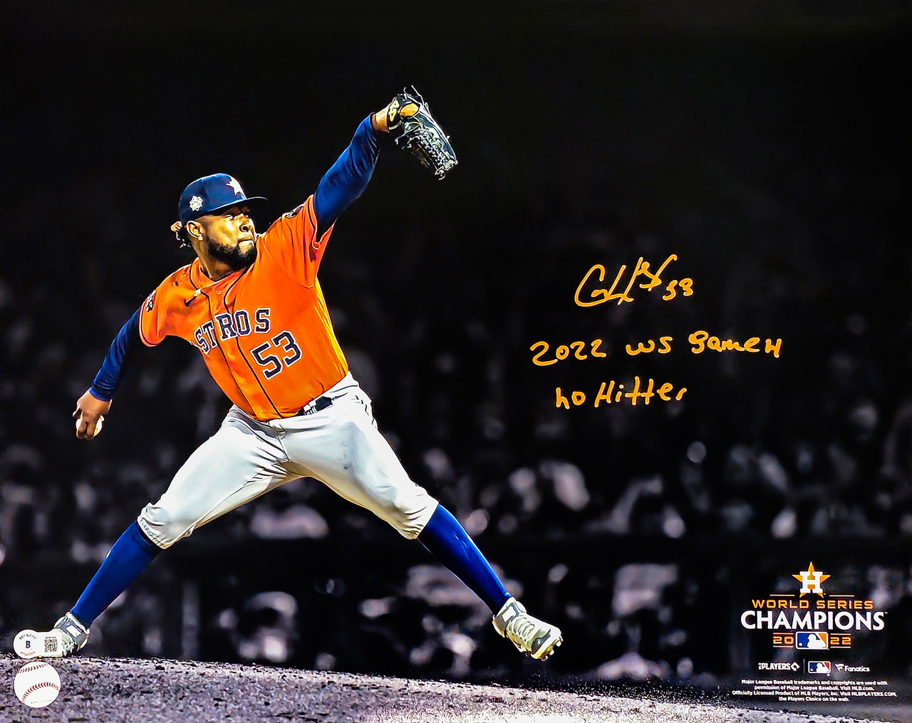 Cristian Javier Autographed 16x20 Photo Houston Astros 2022 WS Game 4 No  Hitter Beckett BAS Witness Stock #215353 - Mill Creek Sports