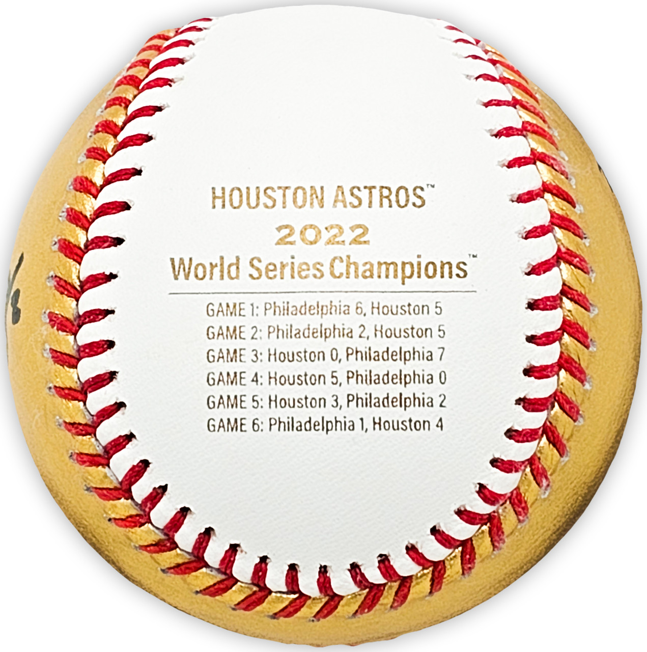 MLB Houston Astros 2022 World Series Champions Gold (Alex Bregman