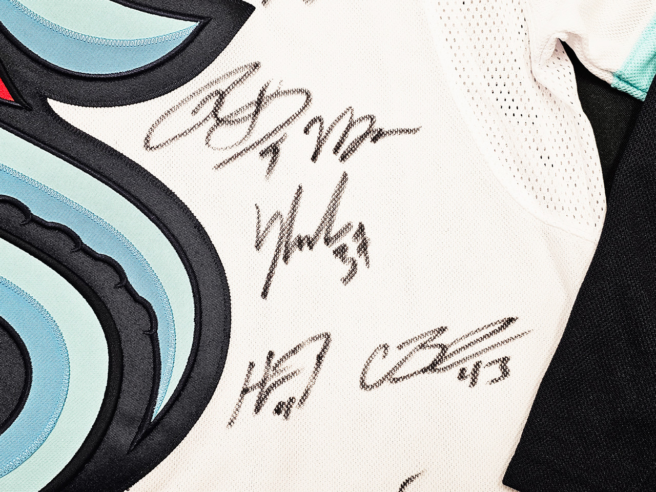Seattle Kraken Jordan Eberle Autographed Blue Adidas Authentic 2022 All Star Game Jersey Size 54 1st Kraken All Star Fanatics Holo