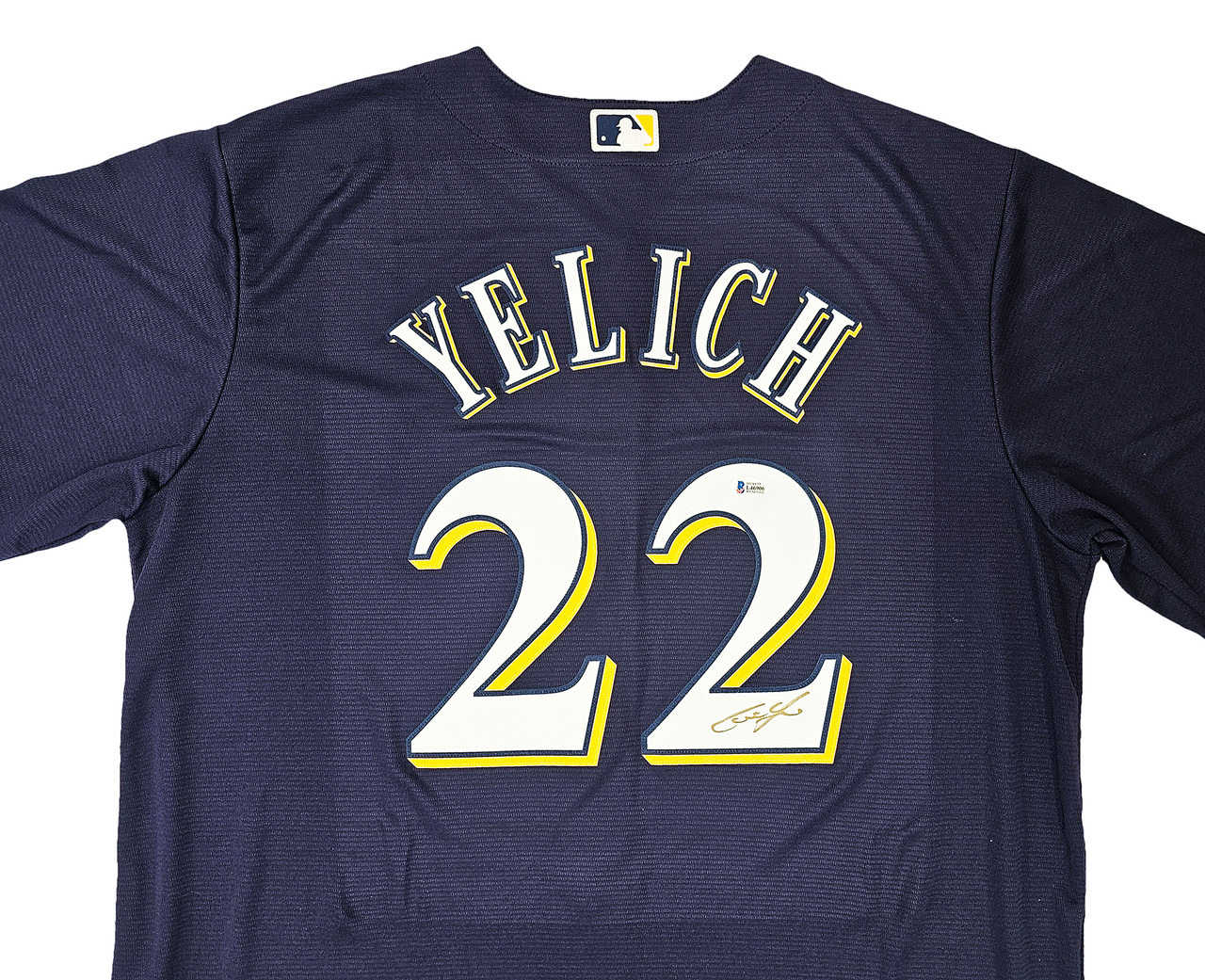 Christian Yelich Autographed Milwaukee Custom Blue Baseball Jersey - BAS