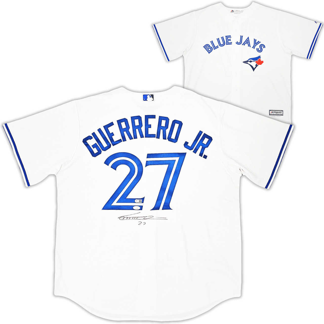 Toronto Blue Jays Vladimir Guerrero Jr. Autographed White Majestic Jersey  Size XL JSA Stock #215537