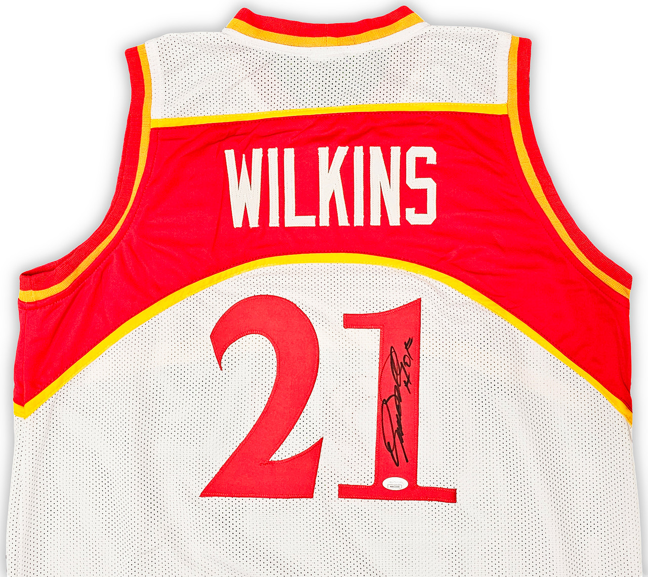 Dominique Wilkins Atlanta Hawks Custom Red Basketball Jersey Size L