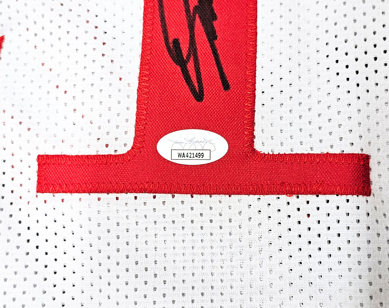 Atlanta Hawks Dominique Wilkins Autographed Red Jersey HOF JSA Stock  #215699 - Mill Creek Sports