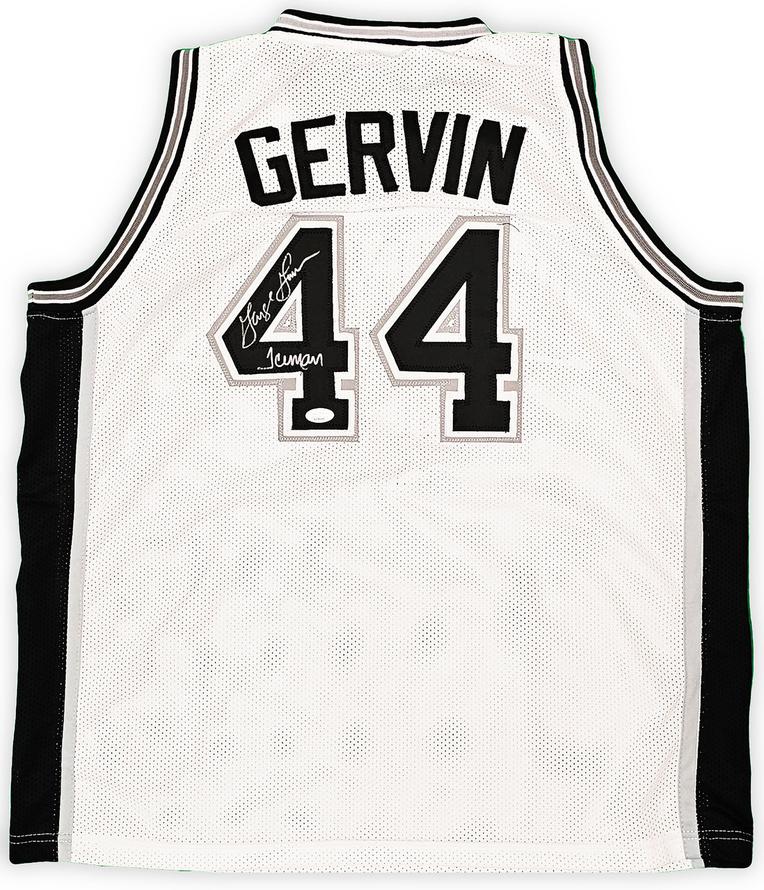 Charitybuzz: George Gervin, The Ice Man, Signed Spurs Jersey