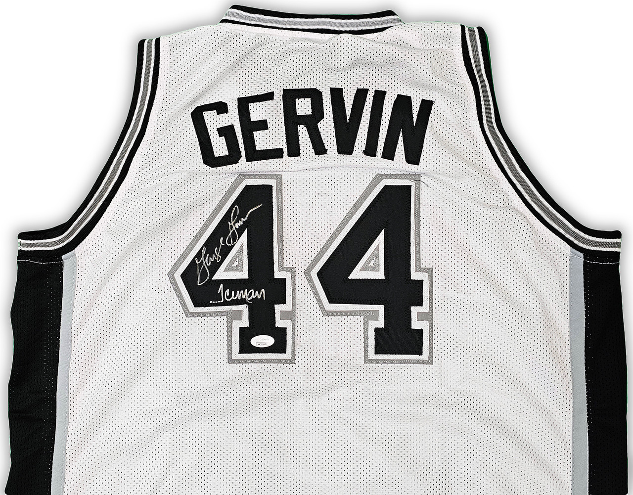 San Antonio Spurs George Gervin Autographed White Jersey 