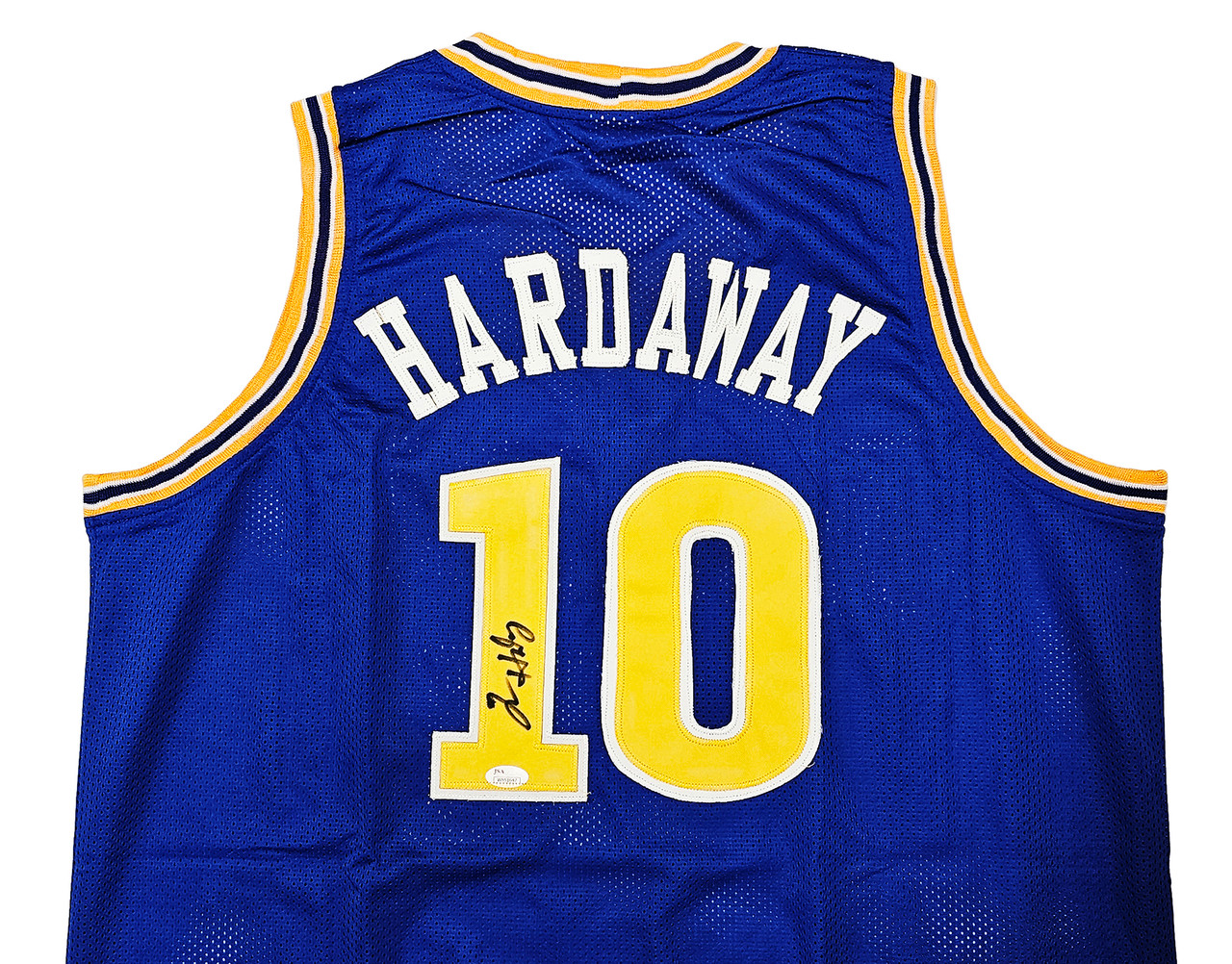 Golden State Warriors Tim Hardaway Autographed Blue Jersey JSA Stock #215723