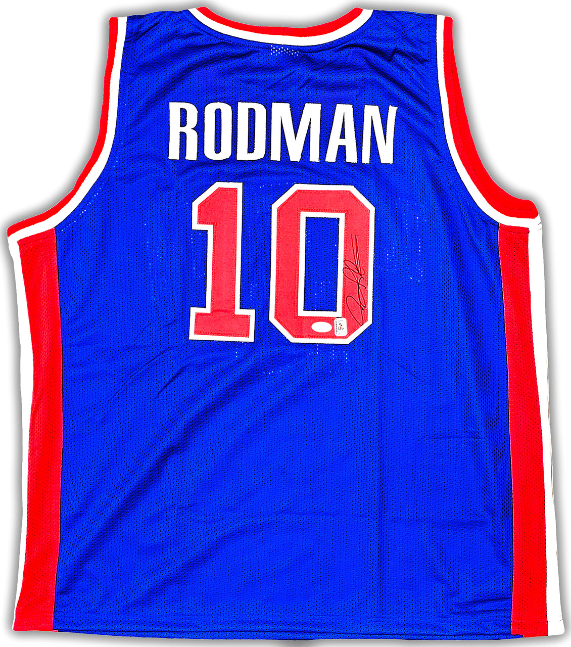 Chicago Bulls Dennis Rodman Autographed White Jersey JSA Stock #215737 -  Mill Creek Sports