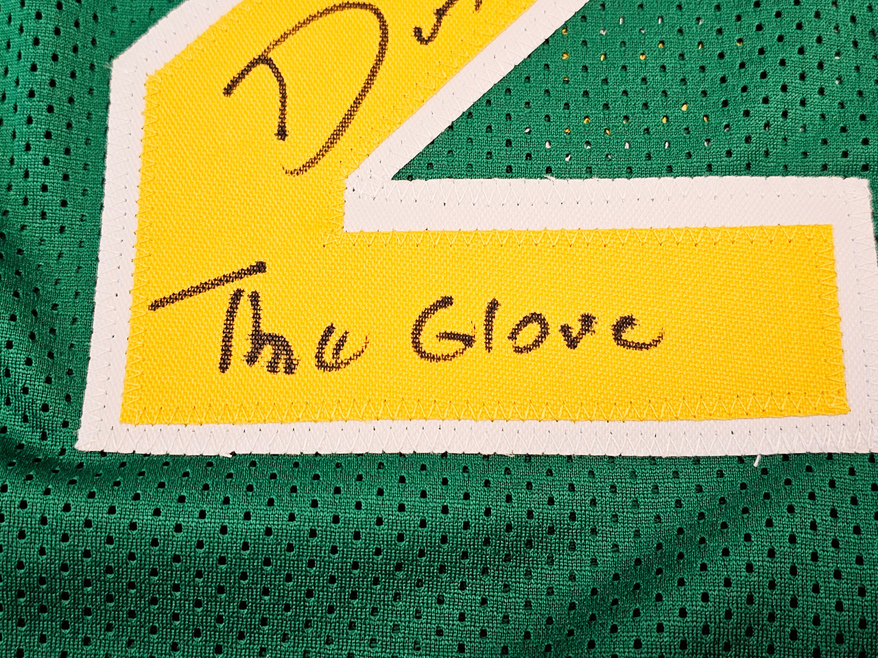 Gary Payton Signed Green Throwback Custom Basketball Jersey – Schwartz  Sports Memorabilia