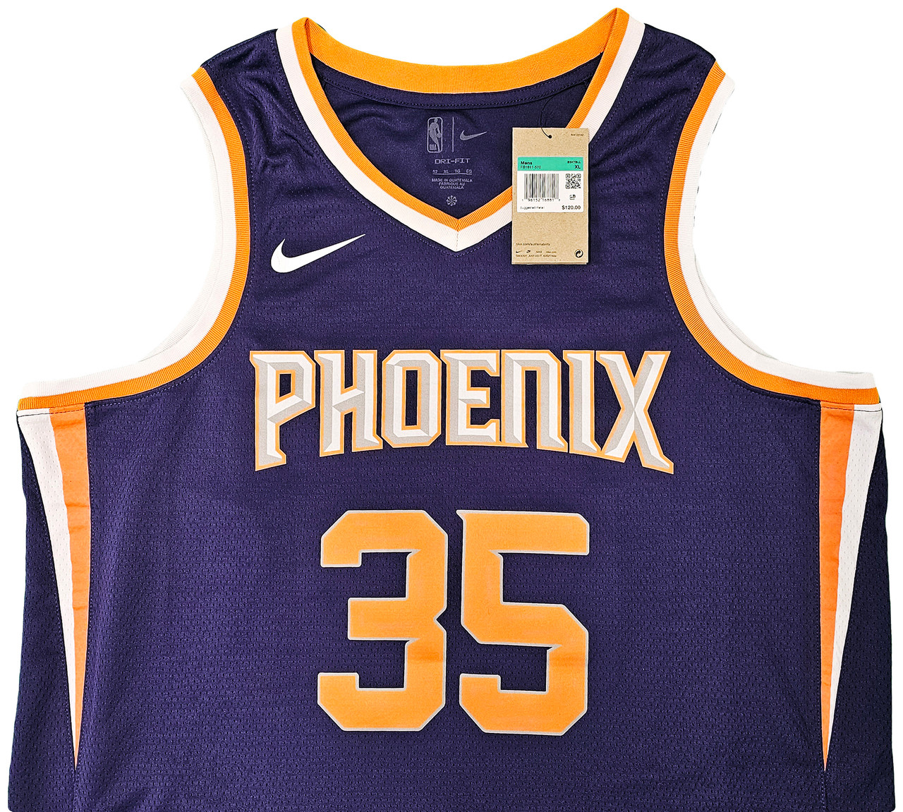 Fanatics Authentic Kevin Durant Phoenix Suns Autographed Purple Nike 2022-2023 Classic Edition Swingman Jersey