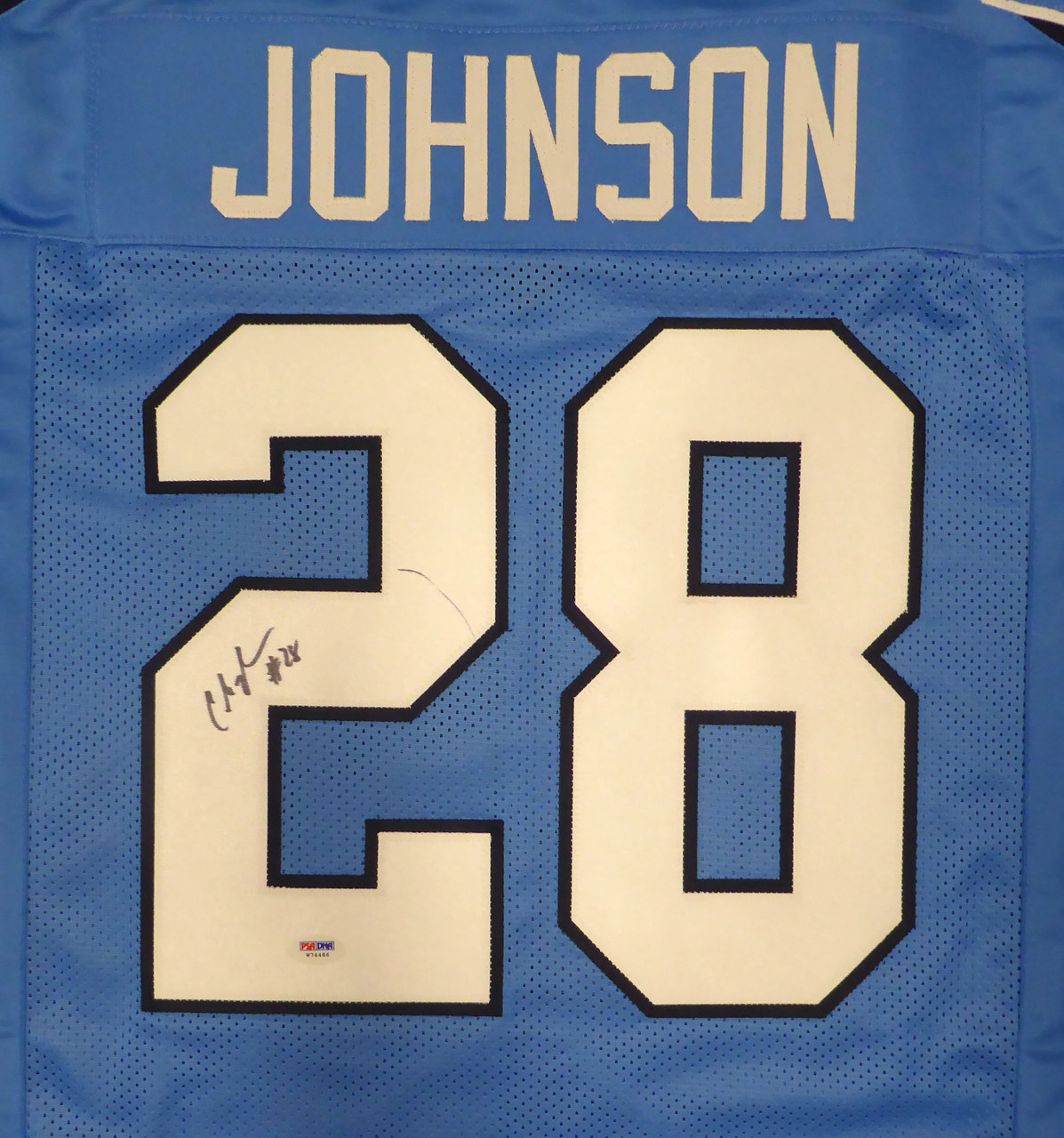 Chris Johnson Autographed Tennessee Titans Inverted Legend