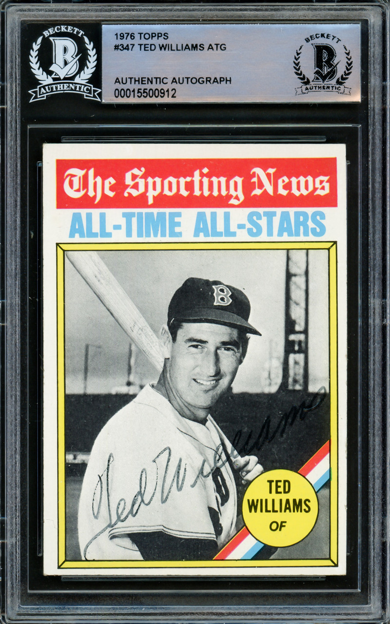 authentic ted williams autograph