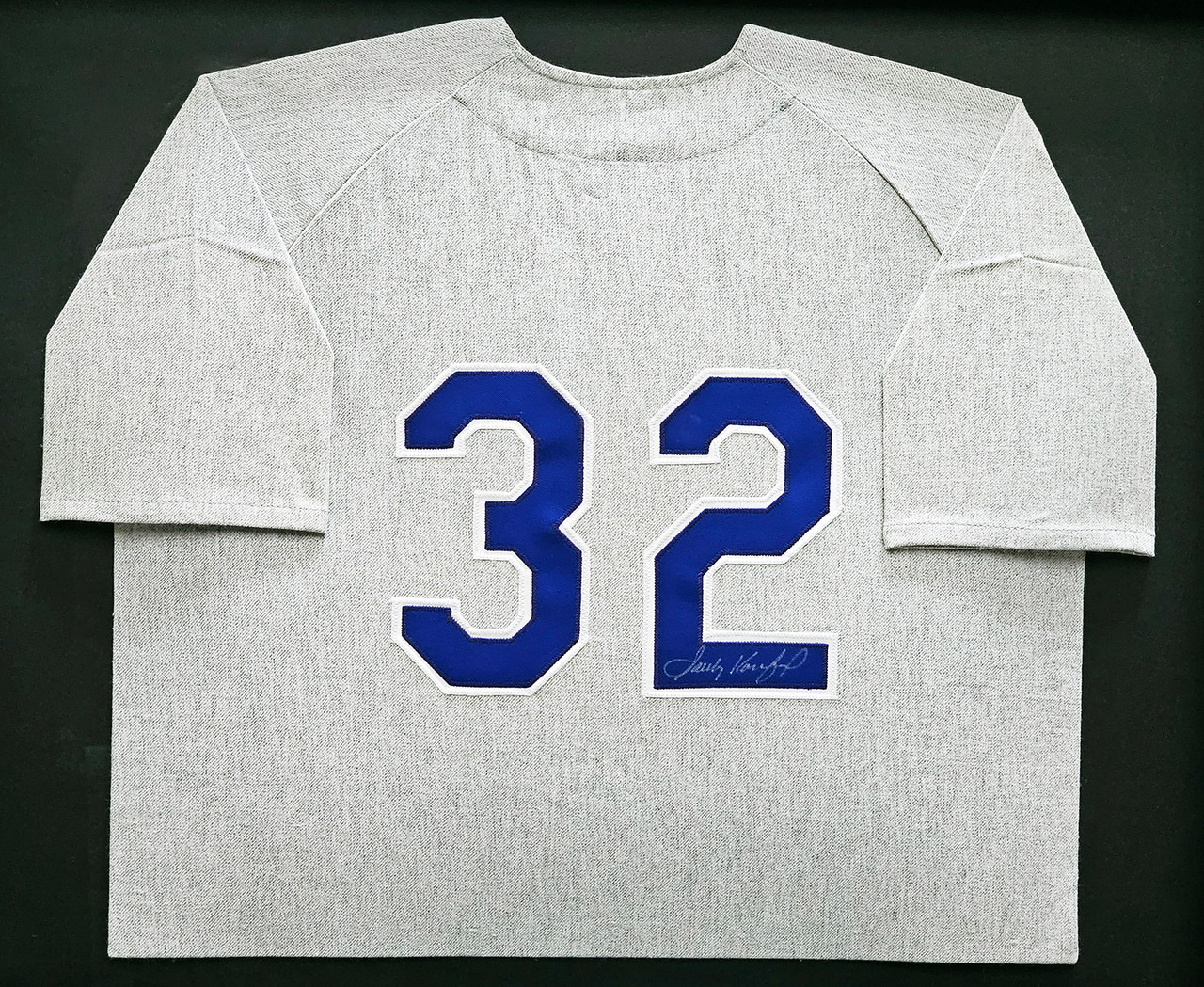 Brooklyn Dodgers Sandy Koufax Autographed Framed Grey Jersey Beckett BAS  #AB92289 - Mill Creek Sports