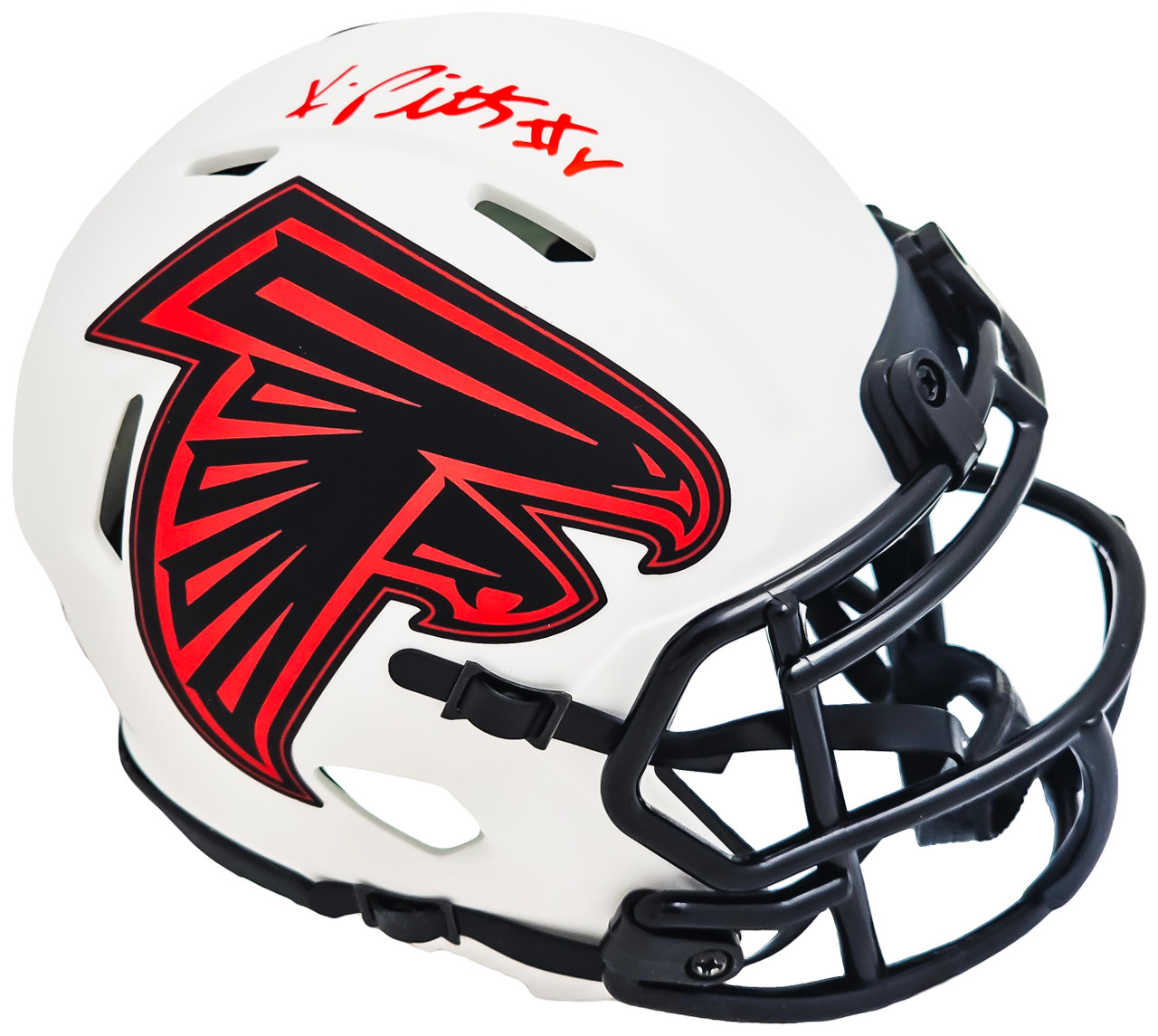 Kyle Pitts Autographed Atlanta Falcons Lunar Eclipse White Speed Mini Helmet  Beckett BAS Witness Stock #216116 - Mill Creek Sports