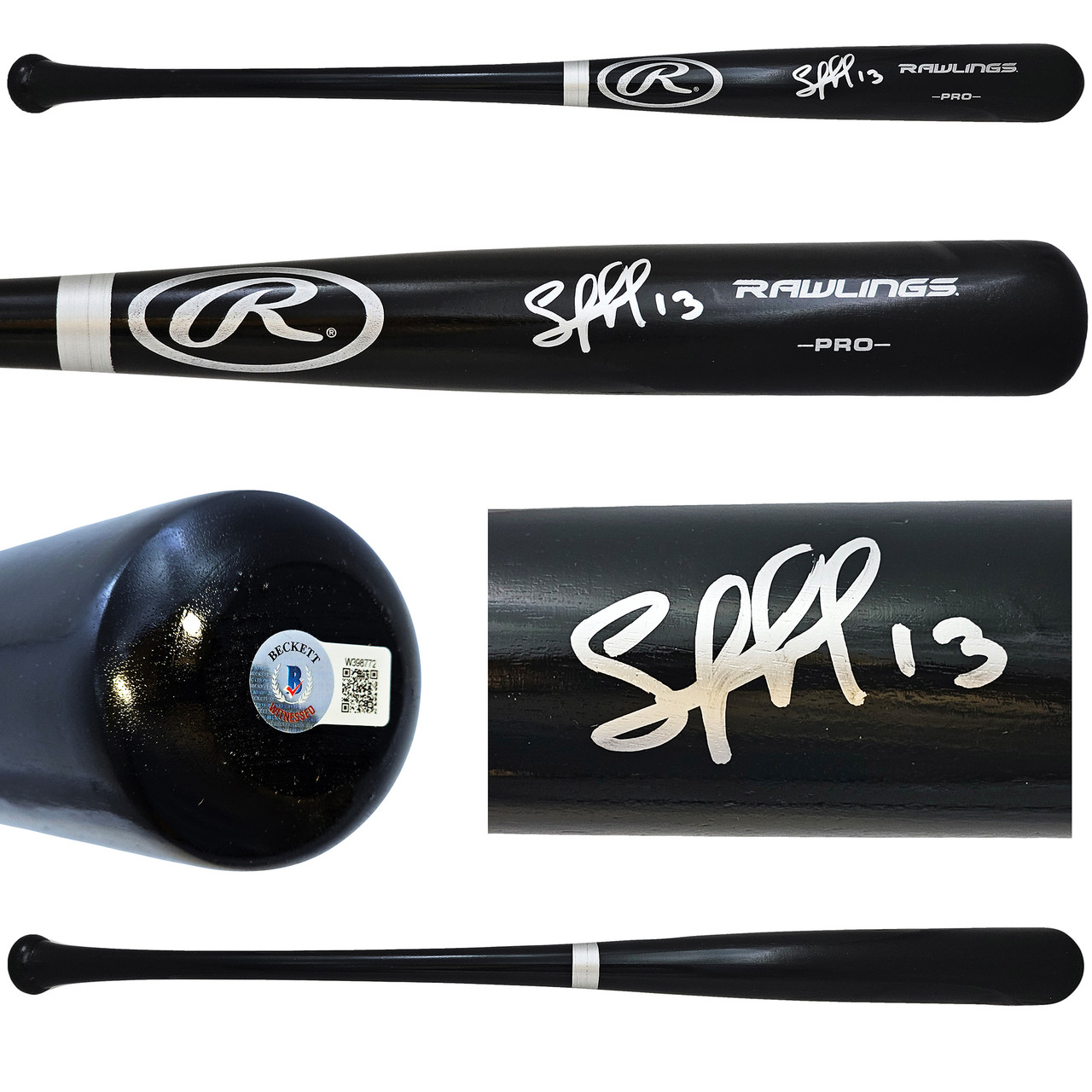 Salvador Perez Autographed Black Rawlings Pro Bat Kansas City Royals  Beckett BAS Witness Stock #216051 - Mill Creek Sports