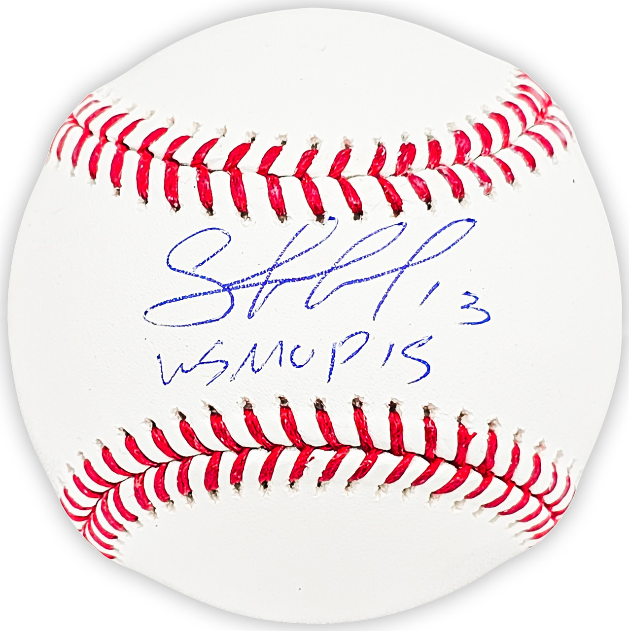 Salvador Perez Autographed Official 2015 All Star Game Logo Game Baseball  Kansas City Royals Beckett BAS Witness Stock #216041 - Mill Creek Sports