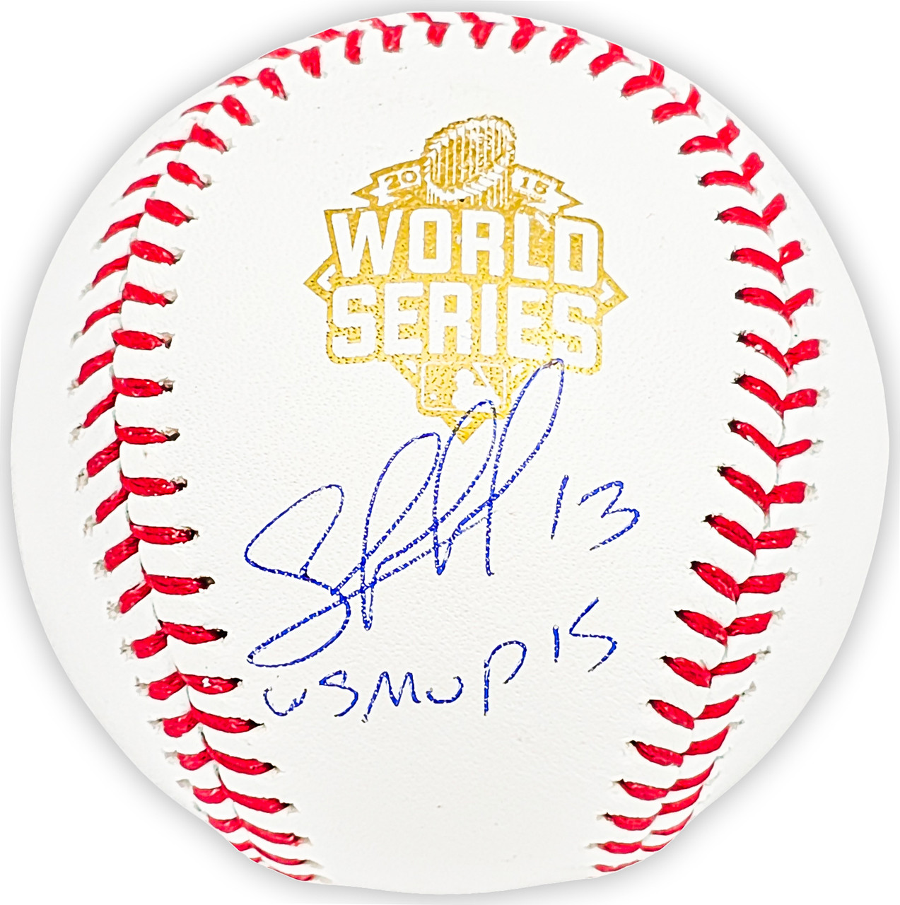 Salvador Perez Autographed Official 2015 All Star Game Logo Game Baseball  Kansas City Royals Beckett BAS Witness Stock #216041 - Mill Creek Sports