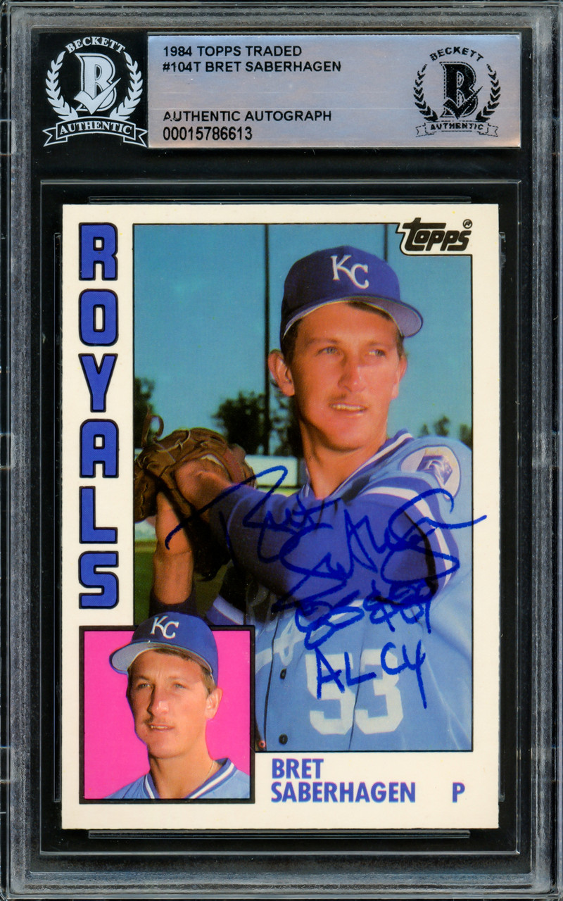 Bret Saberhagen Autographed 1984 Topps Traded Rookie Card #104T