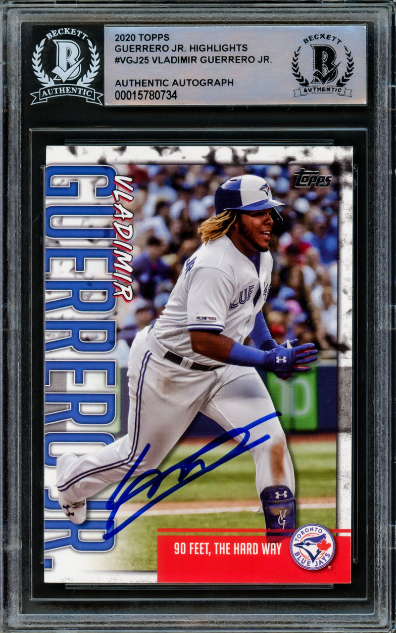 Vladimir Guerrero Jr. Autographed 2020 Topps Highlights Card #VGJ