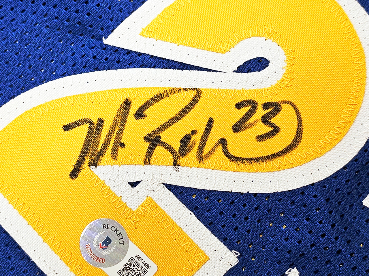 Golden State Warriors Chris Mullin, Tim Hardaway & Mitch Richmond  Autographed Blue Jersey Run TMC Beckett BAS Witness Stock #216819 - Mill  Creek Sports