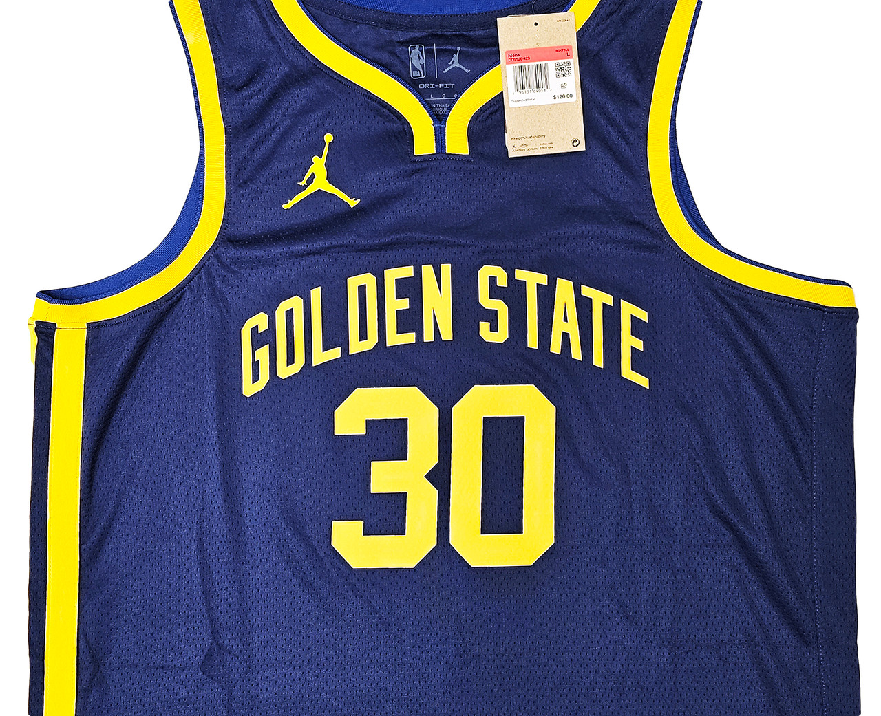 Golden State Warriors Stephen Curry Autographed White Nike Association  Edition 75th Anniversary Logo Jersey Size 48 Beckett BAS QR