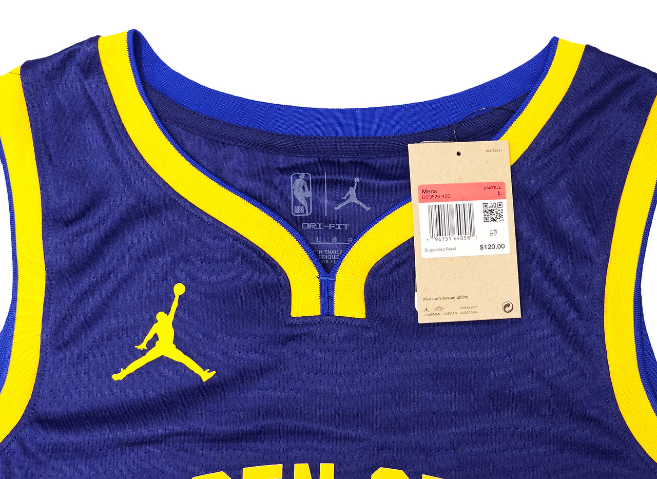 Golden State Warriors Stephen Curry Autographed Blue Nike NBA 75th  Anniversary Icon Edition Jersey Size 56 Beckett BAS QR