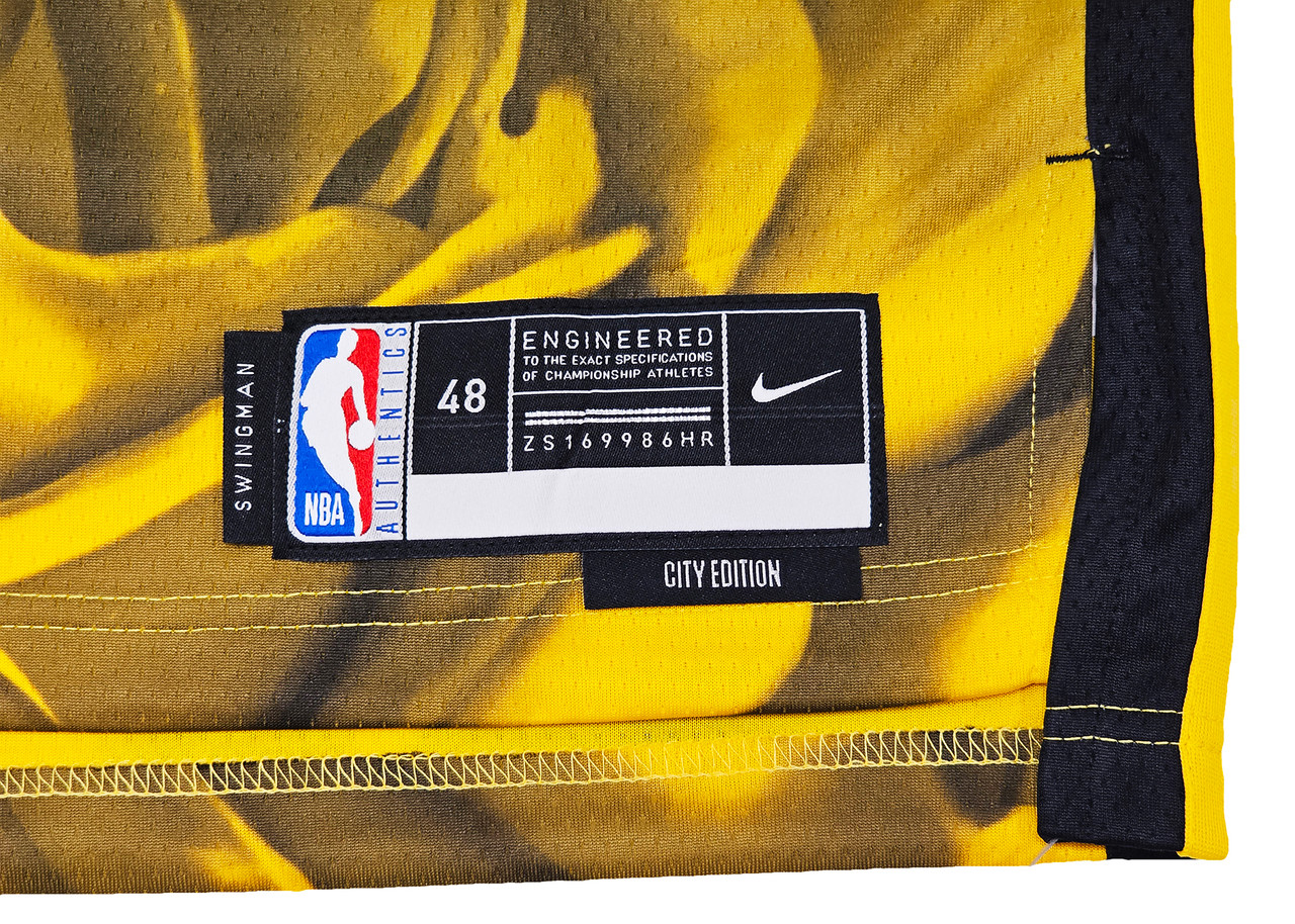 Nike Golden State Warriors Swingman City Edition Shorts, Yellow, S