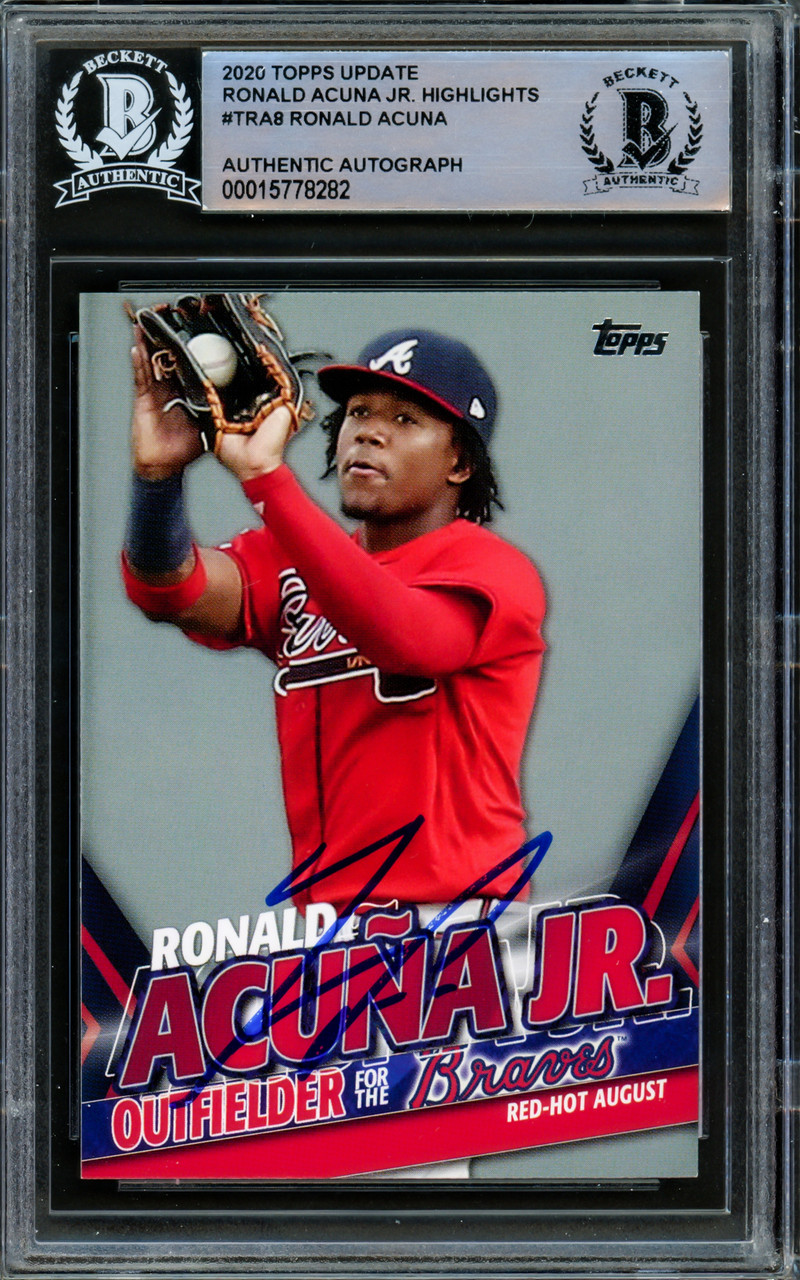 Ronald Acuna Jr. Autographed 2020 Topps Highlights Card #TRA-8 Atlanta  Braves Beckett BAS #15778282 - Mill Creek Sports