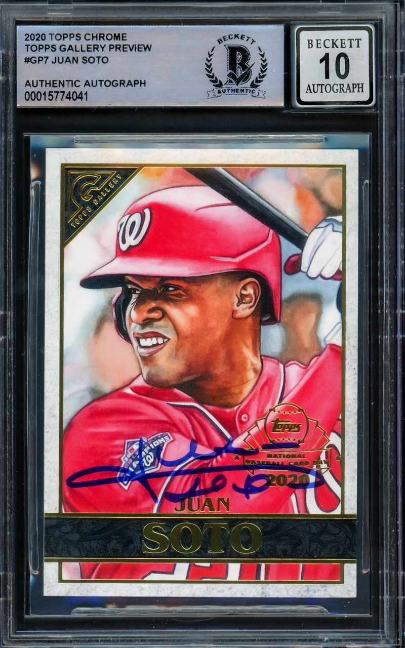 Juan Soto Autographed Washington Nationals Red Authentic Baseball