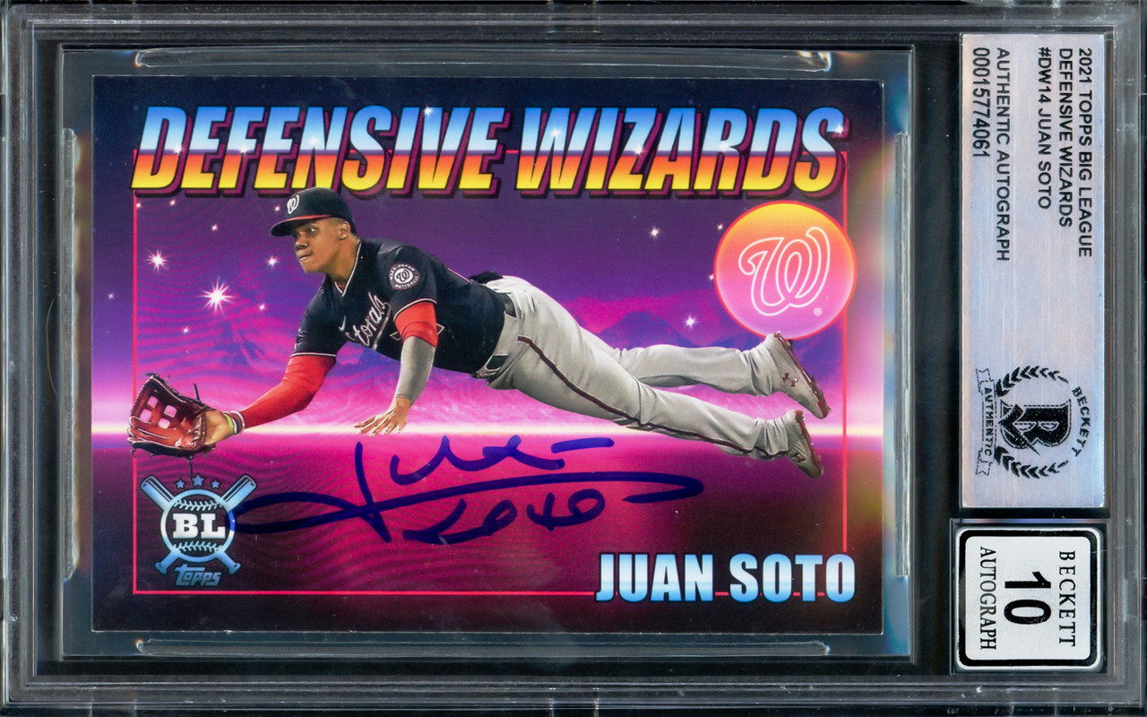 Juan Soto Autographed 2021 Topps Big League Art of the Game