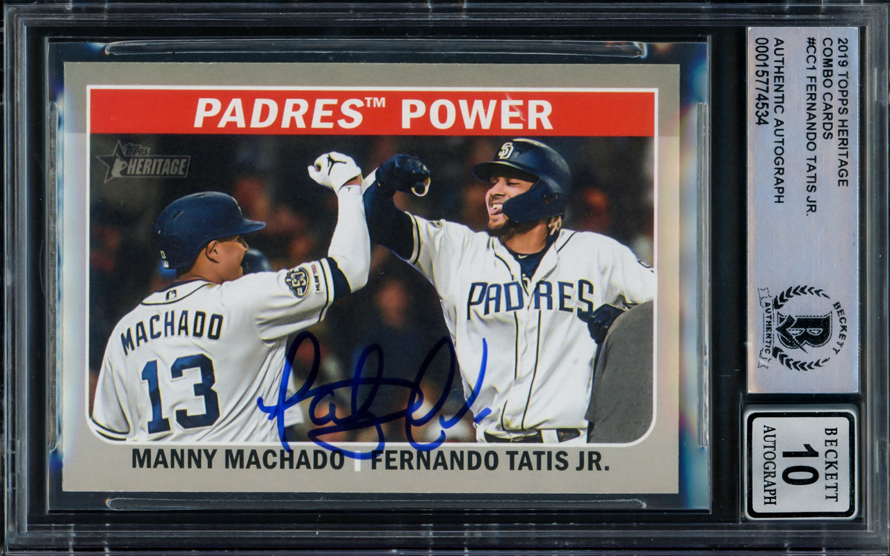 Autographed San Diego Padres Fernando Tatis Jr. Topps Gray